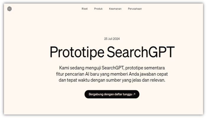 Meskipun Masih Prototipe, SearchGPT Digadang-Gadang Akan Menjadi Pesaing Google