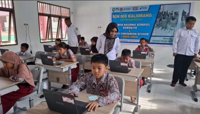 Pelaksanaan ANBK dan Survei Lingkungan Belajar 2024 di SDN 009 Kaliorang Berjalan Lancar